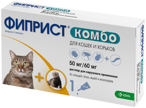Капли от блох и клещей для котов и хорьков