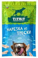 TiTBiT Нарезка из трески лакомство для собак 80 г