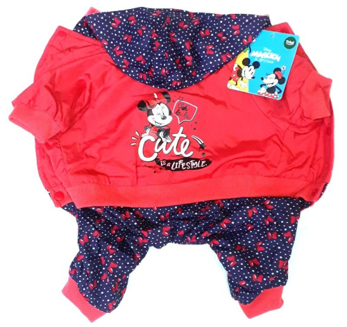 Комбинезон-дождевик демисезонный Disney Minnie Cute M, размер 30см, Triol-Disney