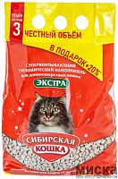 Наполнитель супервпитывающий Сибирская Кошка «ЭКСТРА» для длинношерстных кошек 3 л