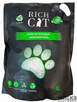 RICH CAT силикагелевый наполнитель для кошачьего туалета 4L нейтральный