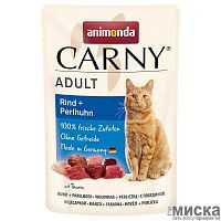 Влажный корм для кошек Animonda Carny Adult с говядиной и цесаркой, 85 гр