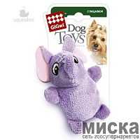 GIGwi DOG TOYS игрушка для собак СЛОНИК С ПИЩАЛКОЙ
