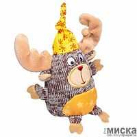 Игрушка для собак Лось с пищалкой 10 см, GiGwi