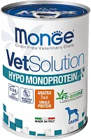 Monge Vetsolution HYPO монобелковая гипоалергенная диета для собак утка ,400гр 