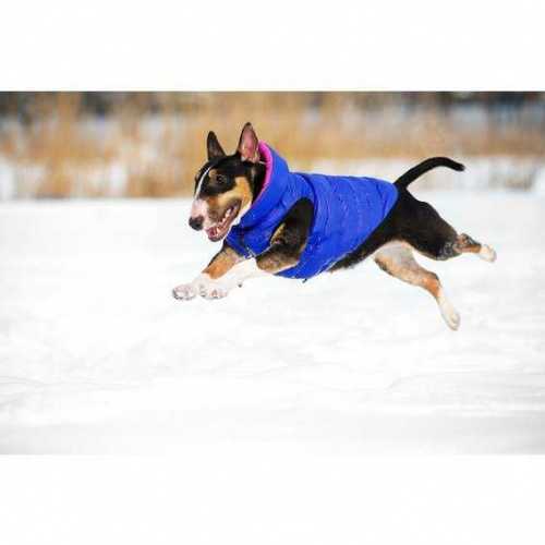 Курточка двусторонняя AiryVest для средних собак, размер M 40, розово-фиолетовая фото 2