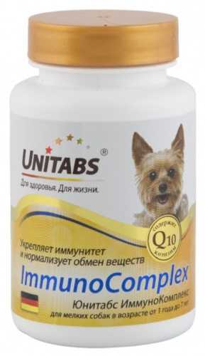 Unitabs ImmunoComplex ежедневные витамины для мелких собак фото 2